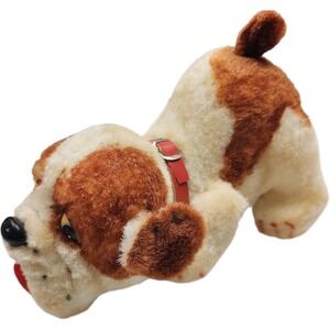 RARE Vintage Alps Sniffing Bulldog Toy Original Box Japan 1950s/60s Display Only